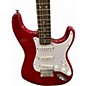 Used Squier STRATOCASTER HT Crimson Red Solid Body Electric Guitar