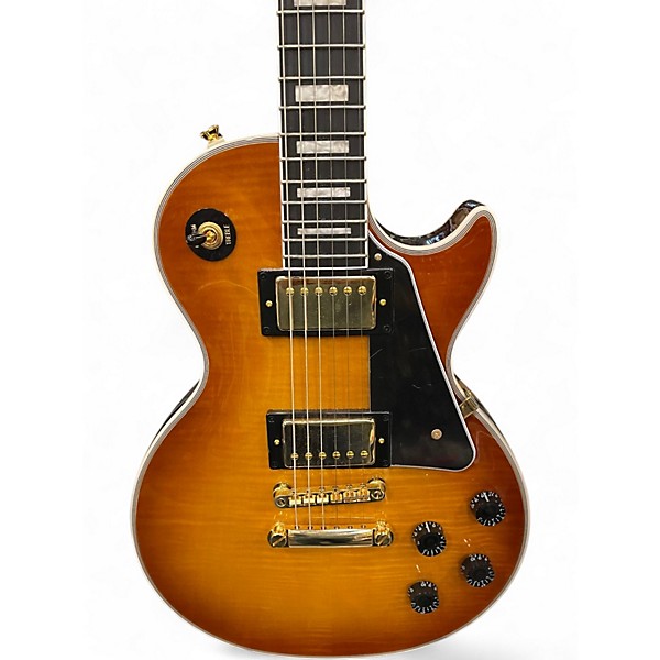 Used Epiphone Les Paul Custom Iced Tea BURST Solid Body Electric Guitar