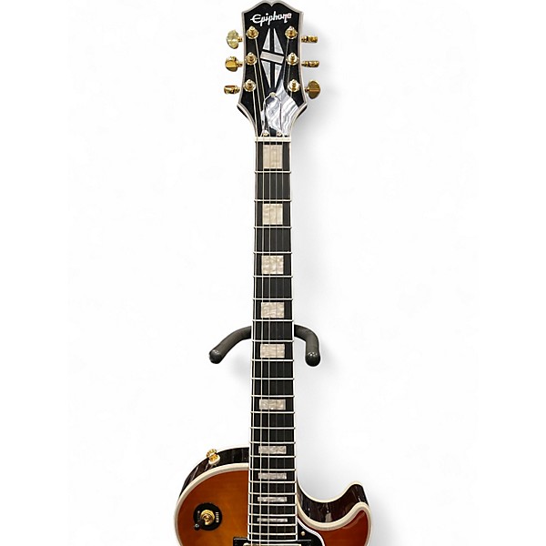 Used Epiphone Les Paul Custom Iced Tea BURST Solid Body Electric Guitar