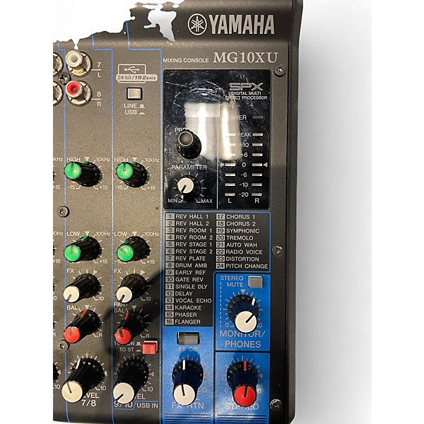 Used Yamaha MG10XU 10 Channel Mixer with Effects Unpowered Mixer