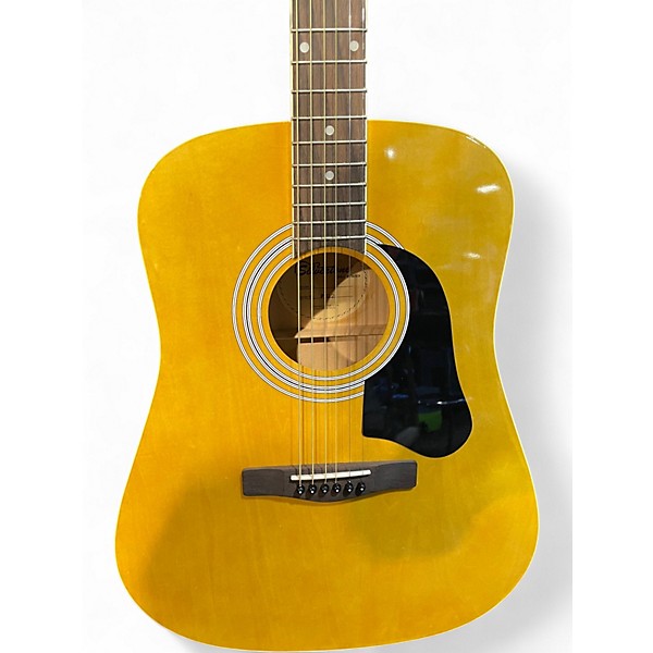 Used Silvertone PD2 Natural Acoustic Guitar