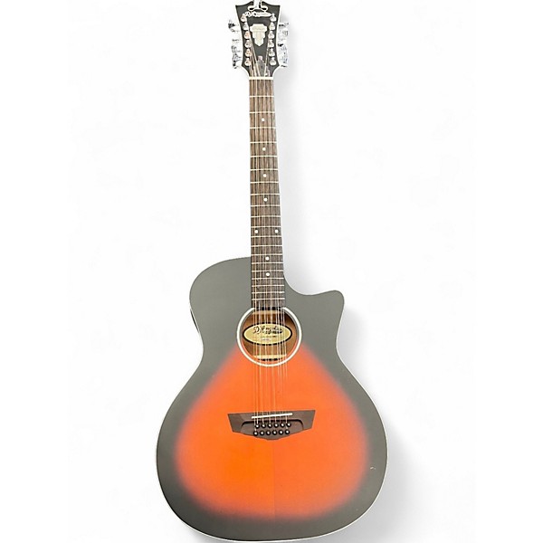 Used D'Angelico Premier Fulton LS Satin Vintage Sunburst 12 String Acoustic Electric Guitar