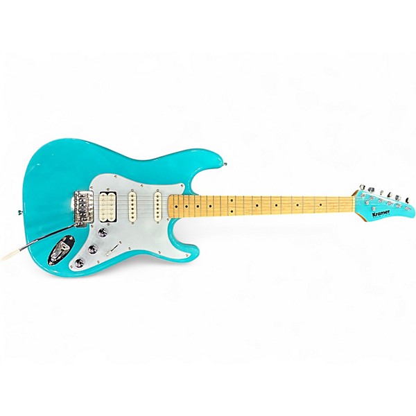 Used Kramer VT-211S Teal Solid Body Electric Guitar