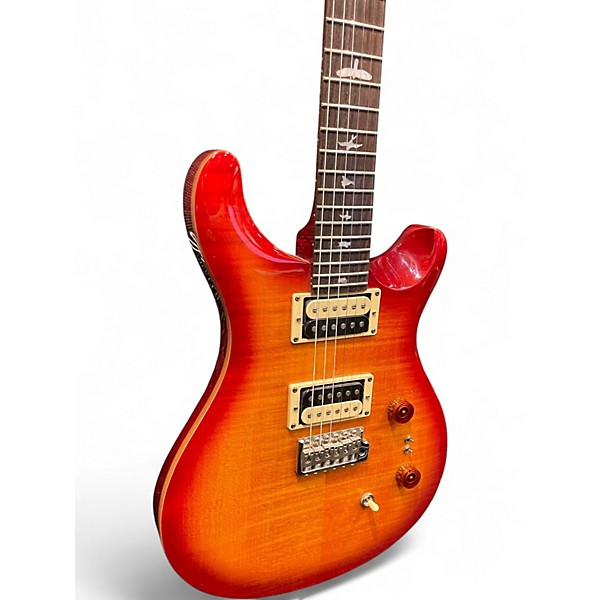 Used PRS SE Custom 24 Cherry Sunburst Solid Body Electric Guitar