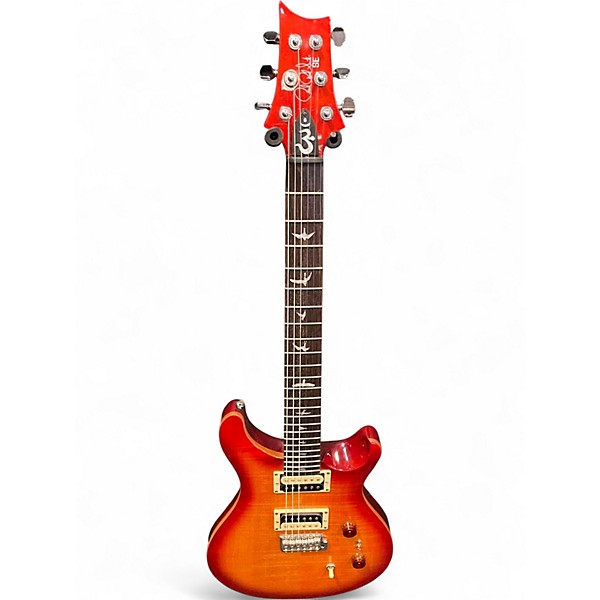 Used PRS SE Custom 24 Cherry Sunburst Solid Body Electric Guitar