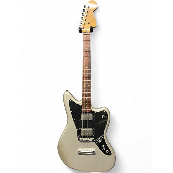 Used Fender Blacktop Jaguar HH Silver Solid Body Electric Guitar
