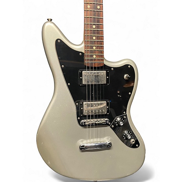 Used Fender Blacktop Jaguar HH Silver Solid Body Electric Guitar