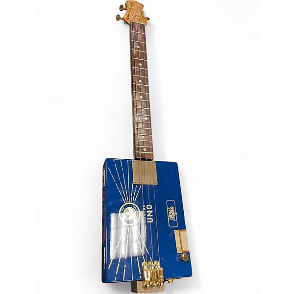 Used Mr Marks Cigar Box Guitar Custom Graphic Cigar Box Instruments