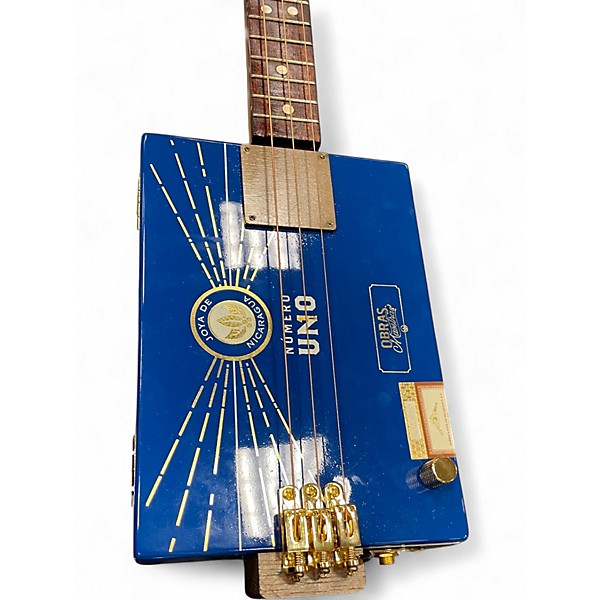 Used Mr Marks Cigar Box Guitar Custom Graphic Cigar Box Instruments