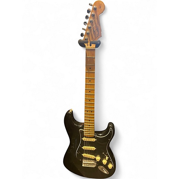 Used Fender Standard Stratocaster Black Solid Body Electric Guitar
