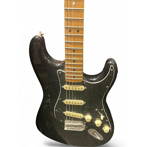 Used Fender Standard Stratocaster Black Solid Body Electric Guitar