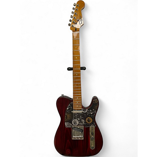 Used Reuter Guitars "Rustic" Tele Style Rustic Ox Blood Solid Body Electric Guitar