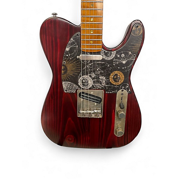 Used Reuter Guitars "Rustic" Tele Style Rustic Ox Blood Solid Body Electric Guitar