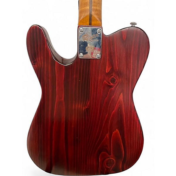 Used Reuter Guitars "Rustic" Tele Style Rustic Ox Blood Solid Body Electric Guitar