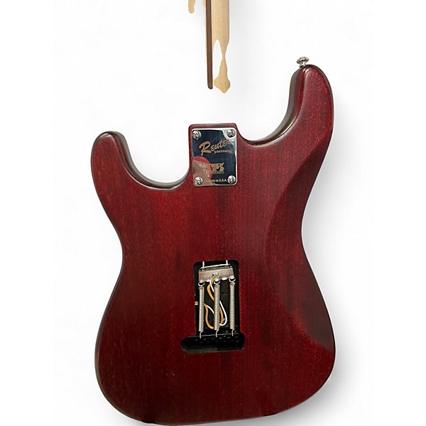 Used Reuter Guitars Strat Style Spalted Maple Solid Body Electric Guitar