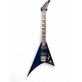 Used Jackson RR3 Randy Rhoads With EMGs Trans Blue Burst Solid Body Electric Guitar