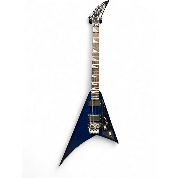 Used Jackson RR3 Randy Rhoads With EMGs Trans Blue Burst Solid Body Electric Guitar