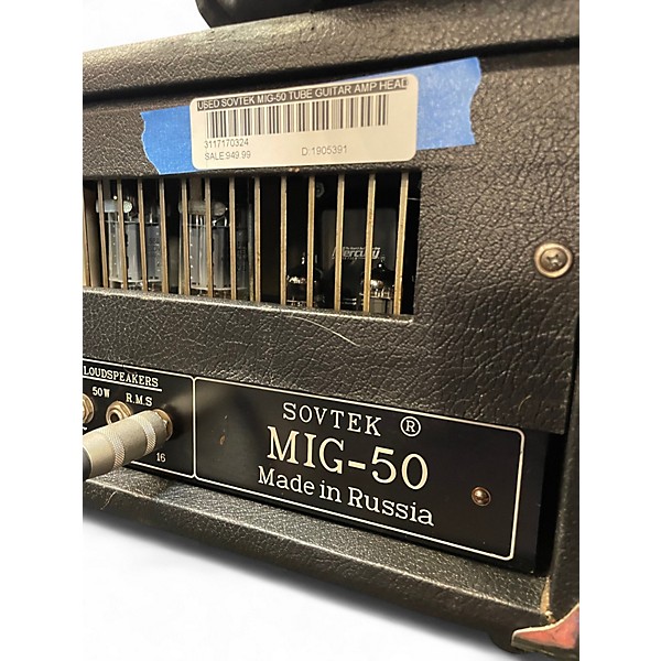 Used Sovtek MIG-50 Tube Guitar Amp Head
