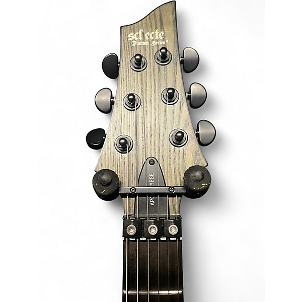 Used Schecter Guitar Research C1 Apocalypse Rustic Grey Solid Body Electric Guitar