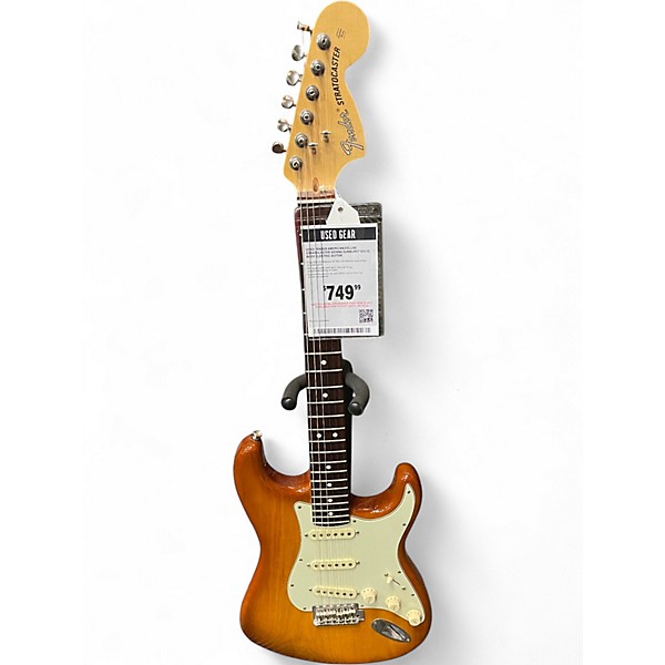 Used Fender American Deluxe Stratocaster Sienna Sunburst Solid Body Electric Guitar