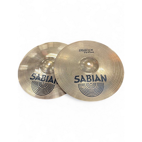 Used SABIAN 14in B8 Rock Hi-Hats Cymbal