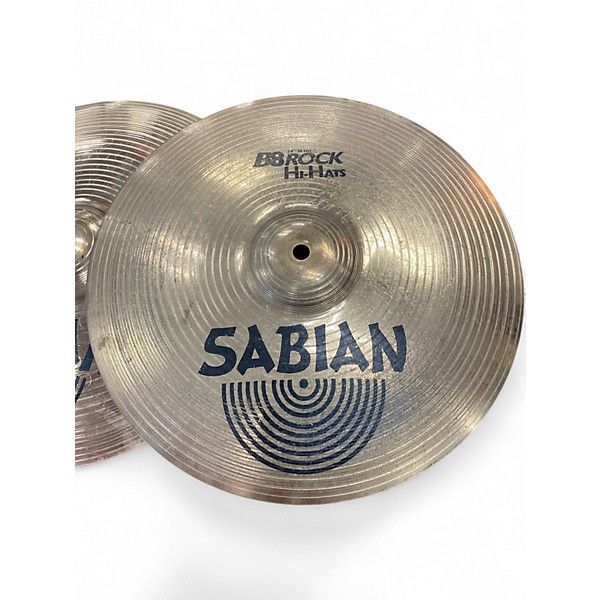 Used SABIAN 14in B8 Rock Hi-Hats Cymbal