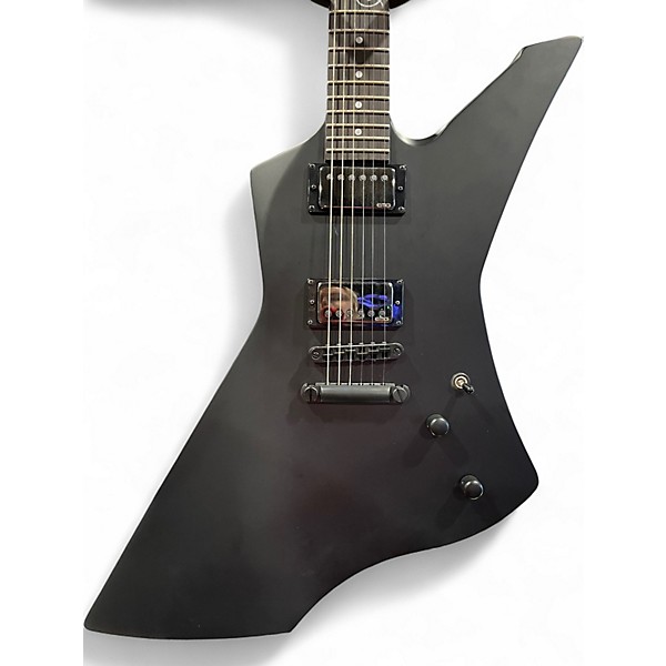 Used ESP LTD James Hetfield Snakebyte Satin Black Solid Body Electric Guitar