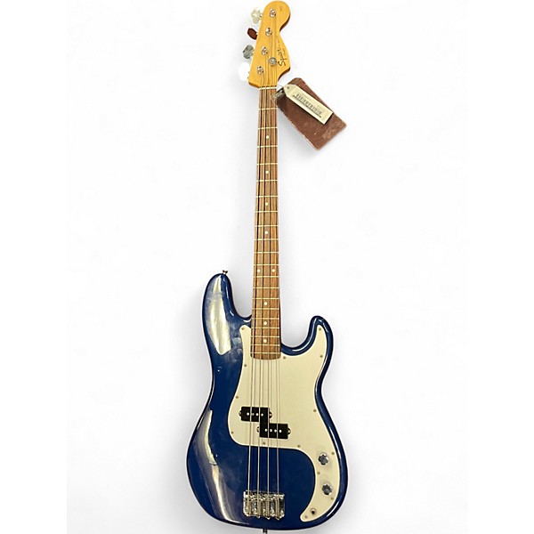 Used Squier Affinity Precision Bass Blue Electric Bass Guitar