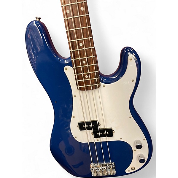 Used Squier Affinity Precision Bass Blue Electric Bass Guitar