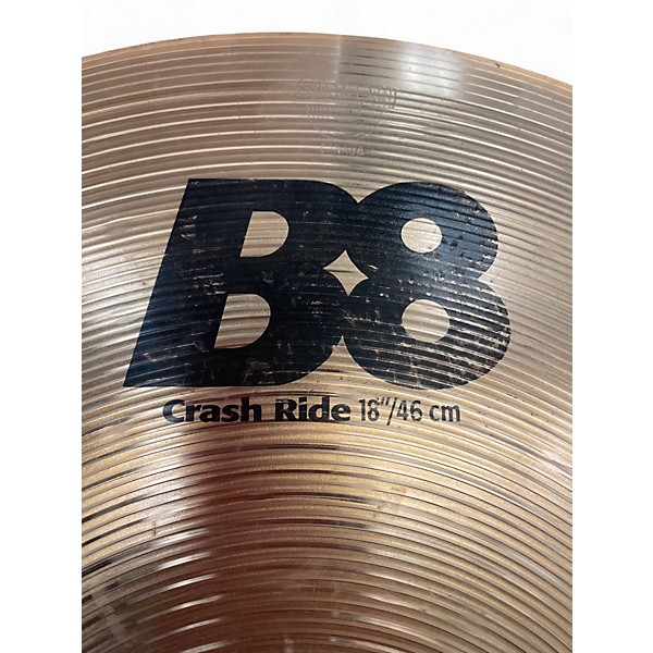 Used SABIAN 18in B8 Crash Ride Cymbal