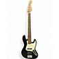 Used Squier Jazz Bass 5 String  Black Electric Bass Guitar thumbnail