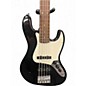 Used Squier Jazz Bass 5 String  Black Electric Bass Guitar