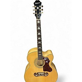 Used Epiphone EJ200CE Natural Acoustic Electric Guitar