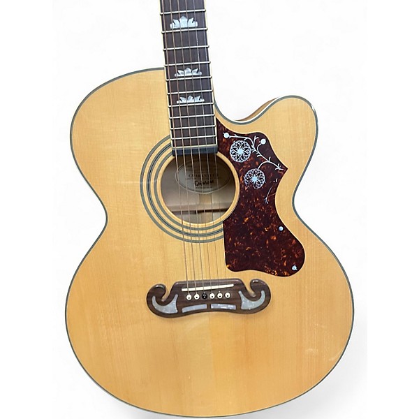 Used Epiphone EJ200CE Natural Acoustic Electric Guitar