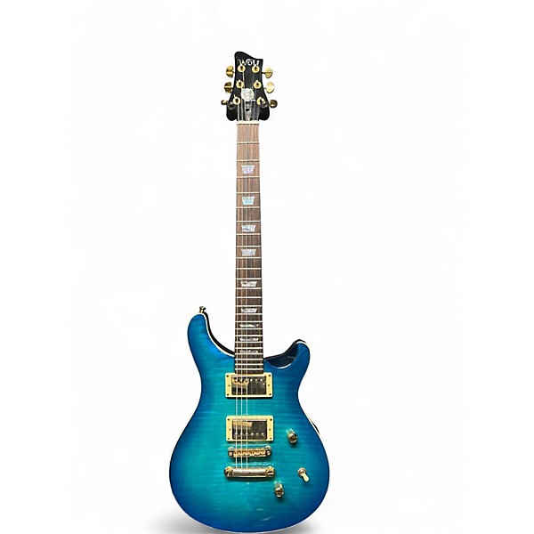 Used Aio W400 Blue Burst Solid Body Electric Guitar