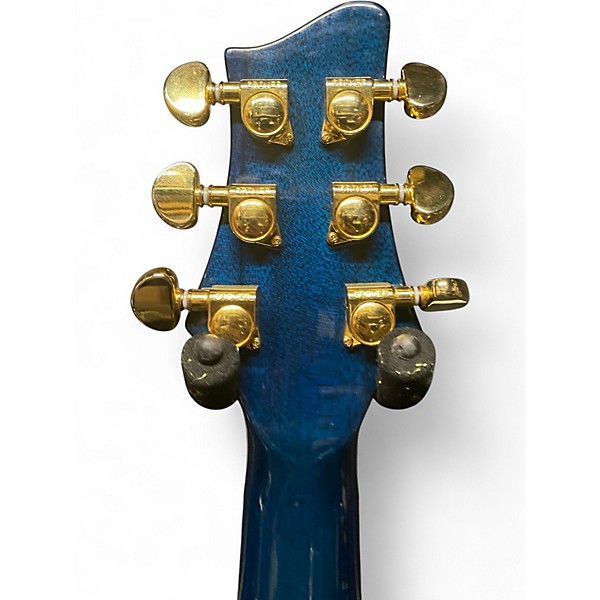 Used Aio W400 Blue Burst Solid Body Electric Guitar