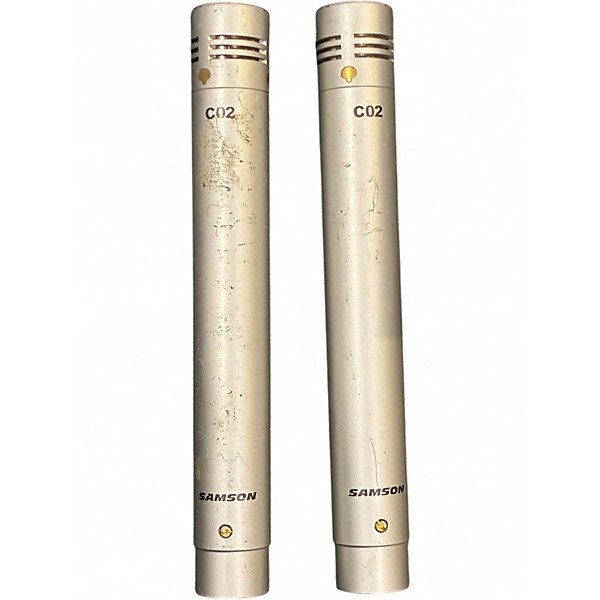 Used Samson C02 Super Cardiod Condenser Pair Condenser Microphone