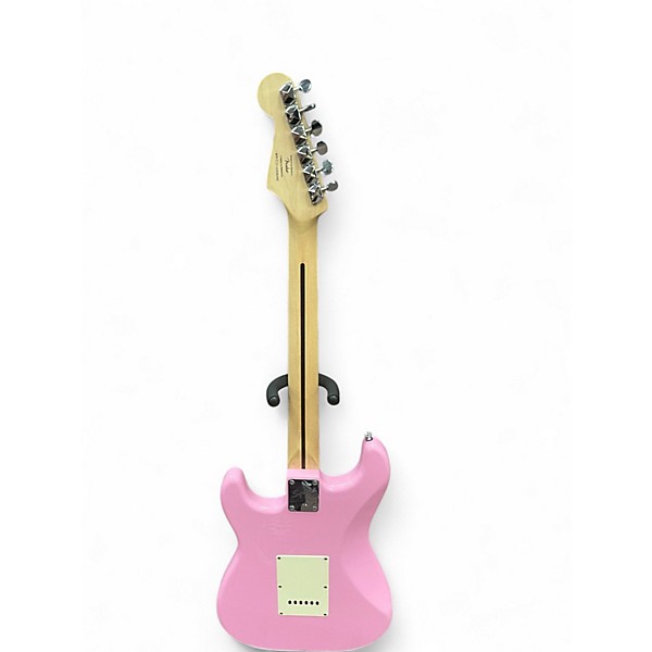 Used Squier Bullet Stratocaster Pink Solid Body Electric Guitar