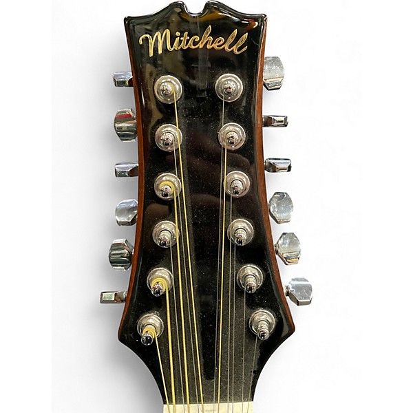 Used Mitchell D-120S-12-EN Natural 12 String Acoustic Electric Guitar