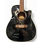 Used Yamaha fgx 412c 12bl black 12 String Acoustic Guitar