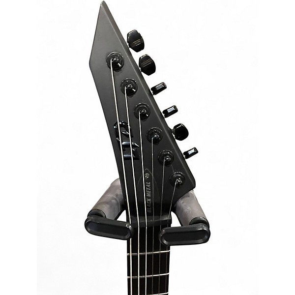 Used ESP LTD AP4 Black Metal Black Electric Bass Guitar