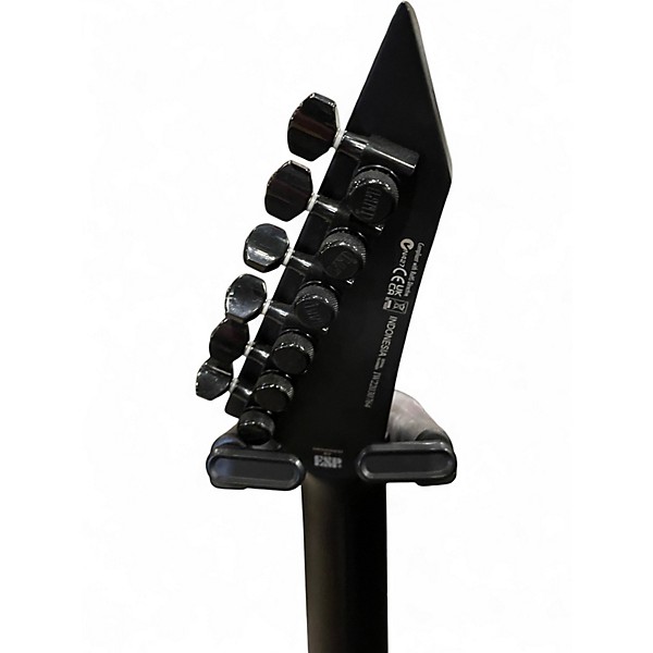 Used ESP LTD AP4 Black Metal Black Electric Bass Guitar
