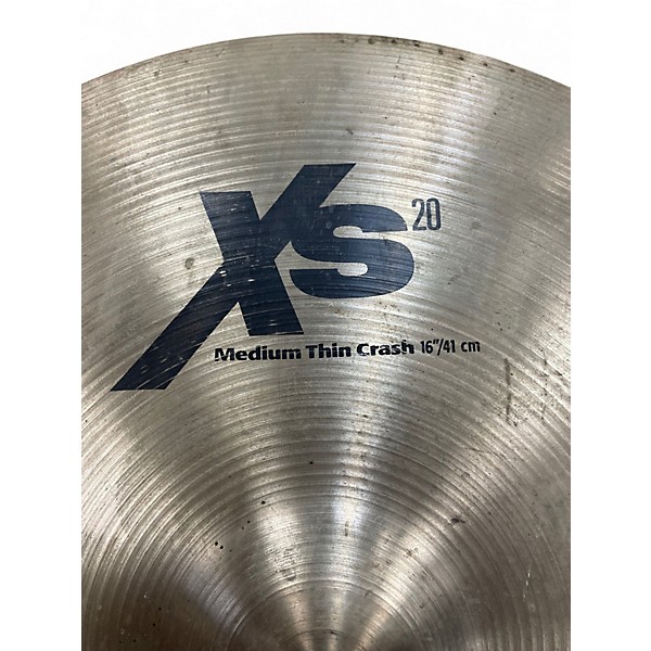 Used SABIAN 16in XS20 Medium Thin Crash Cymbal
