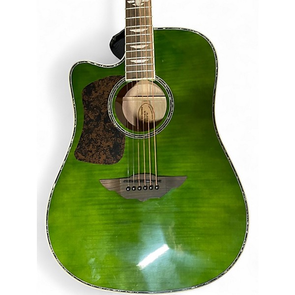 Used Keith Urban Player Green Acoustic Guitar