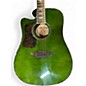 Used Keith Urban Player Green Acoustic Guitar