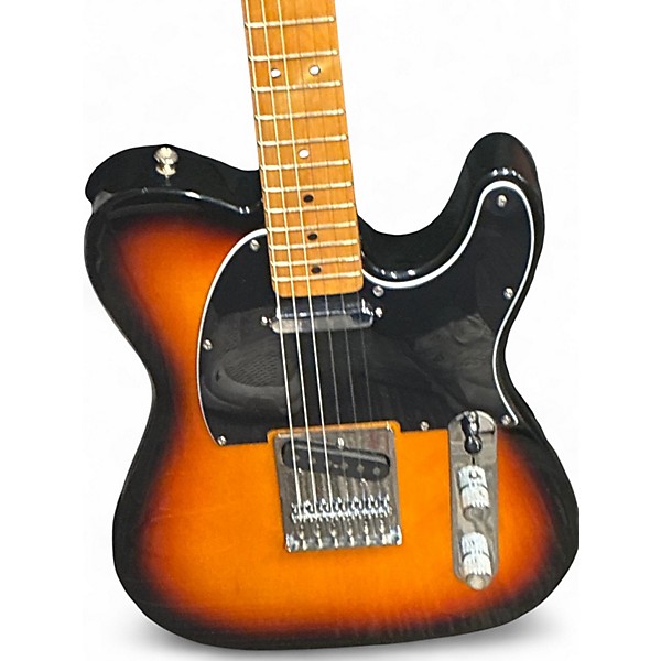 Used Fender Standard Telecaster 3 Tone Sunburst Solid Body Electric Guitar