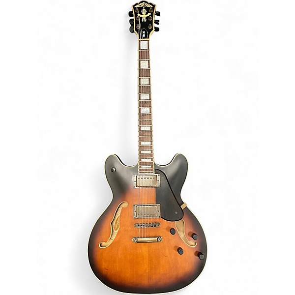 Used Washburn HB36 Sunburst Hollow Body Electric Guitar