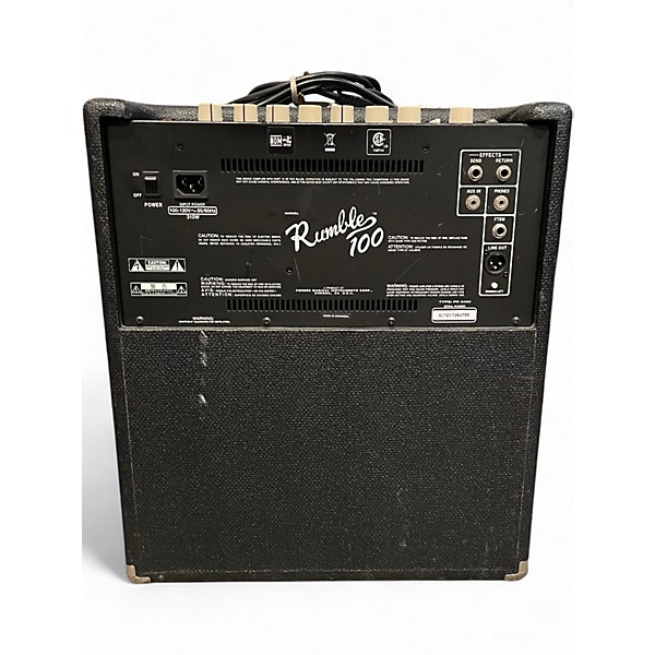 Used Fender Rumble 100 1x12 Bass Combo Amp