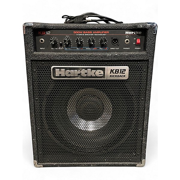 Used Hartke KICKBACK KB12 500W Bass Combo Amp