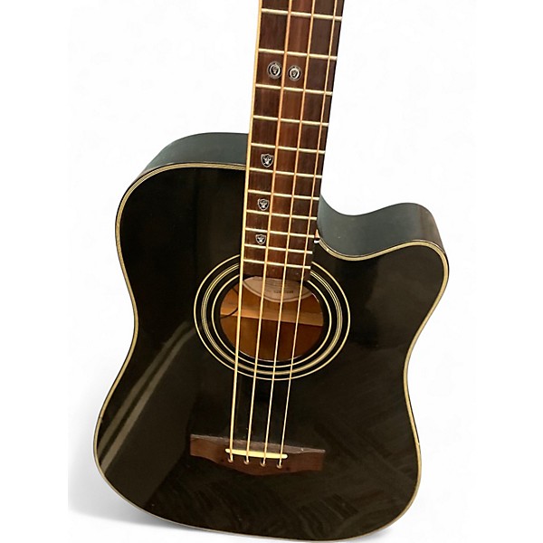 Used Fender BG-29 Black Acoustic Bass Guitar